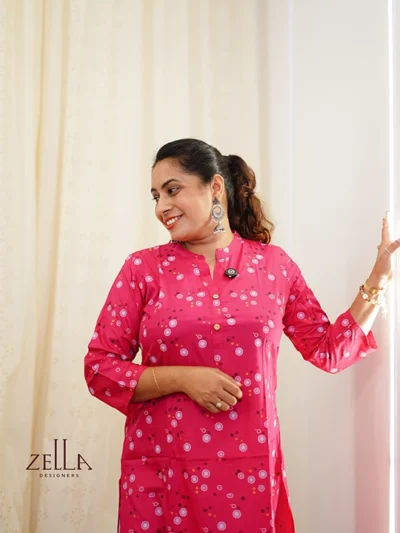 Rayon Kurthi Pink