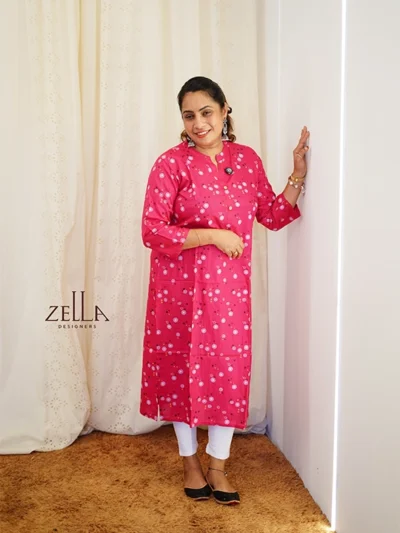 Rayon Kurthi Pink