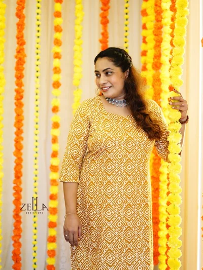 Trendy Ladies Top Yellow And White