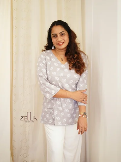 Short  Kurthis white & hash