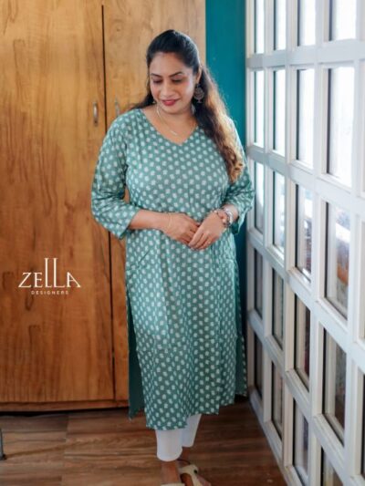Long Green Kurthi