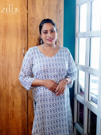 Shadow Grey Cotton Kurthi