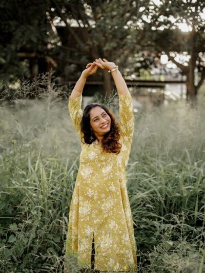 Yellow Rayon Co-ord Set