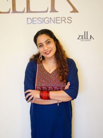 Blue Hand Worked Kurthi