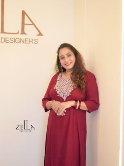 Maroon Hand Worked Kurthi